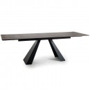 Стол обеденный SIGNAL SALVADORE эффект дерева/черный мат 160-240/90